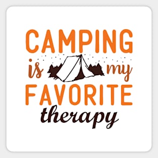 Camping Art Magnet